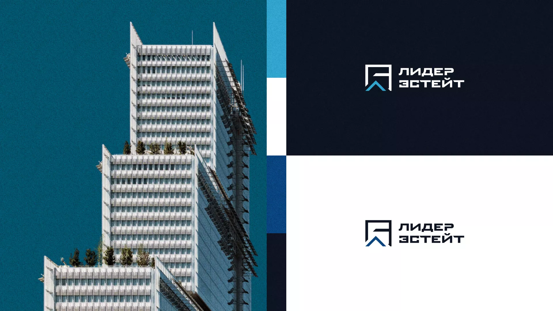 Разработка логотипа агентства недвижимости «Лидер Эстейт» в Губкине