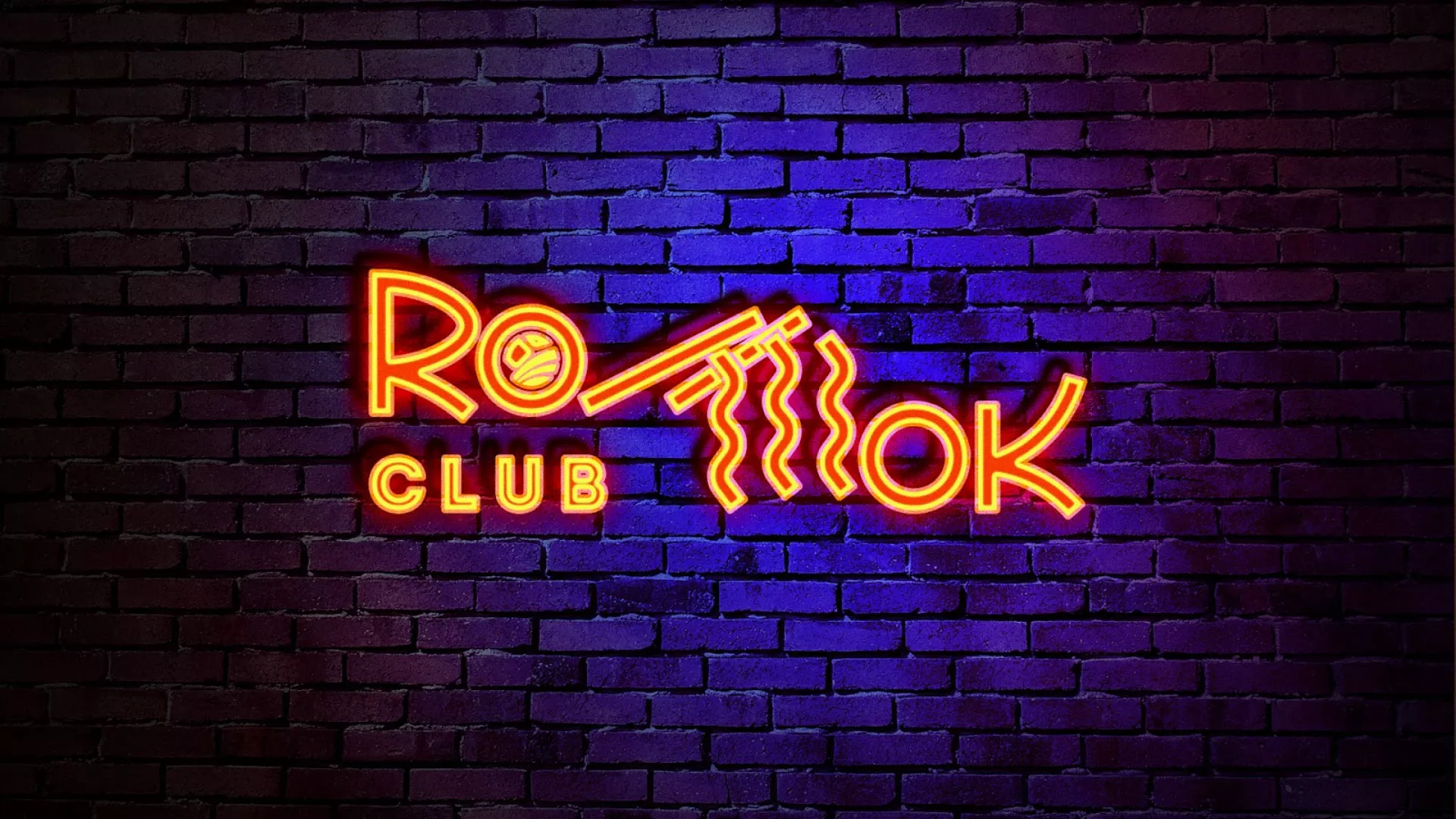 Разработка интерьерной вывески суши-бара «Roll Wok Club» в Губкине